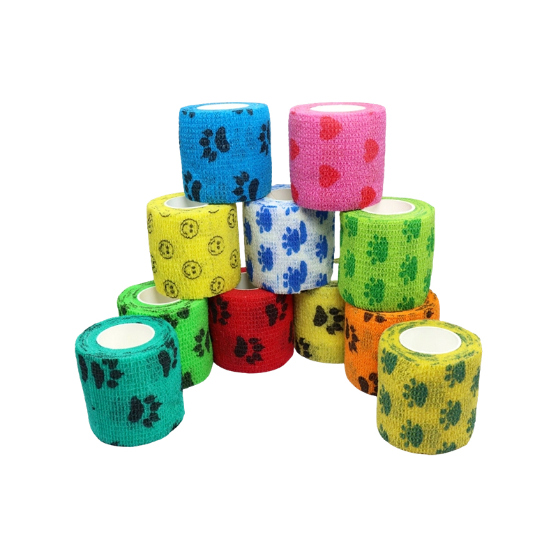 Netkaná elastická súdržná zavinovacia páska (tlač).